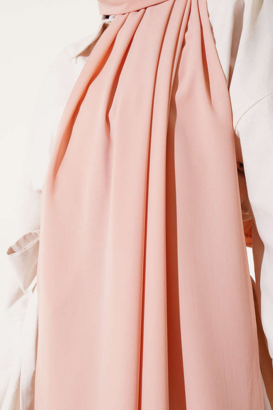 Einfacher Medina-Seidenschal Puder