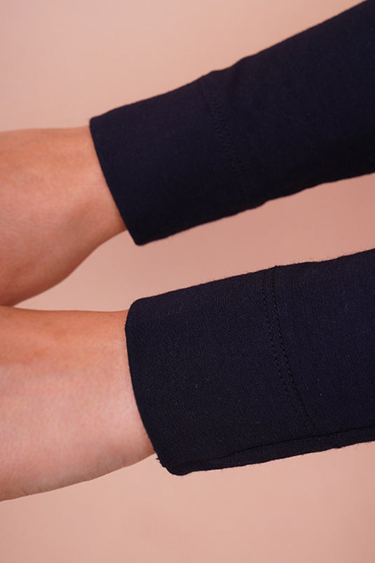 Plain Black Modest Sleeve