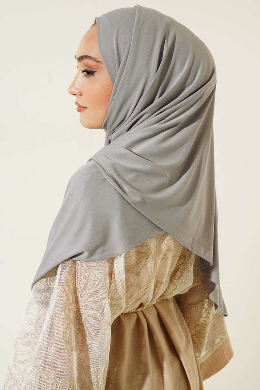 Düz Penye Şal Gri