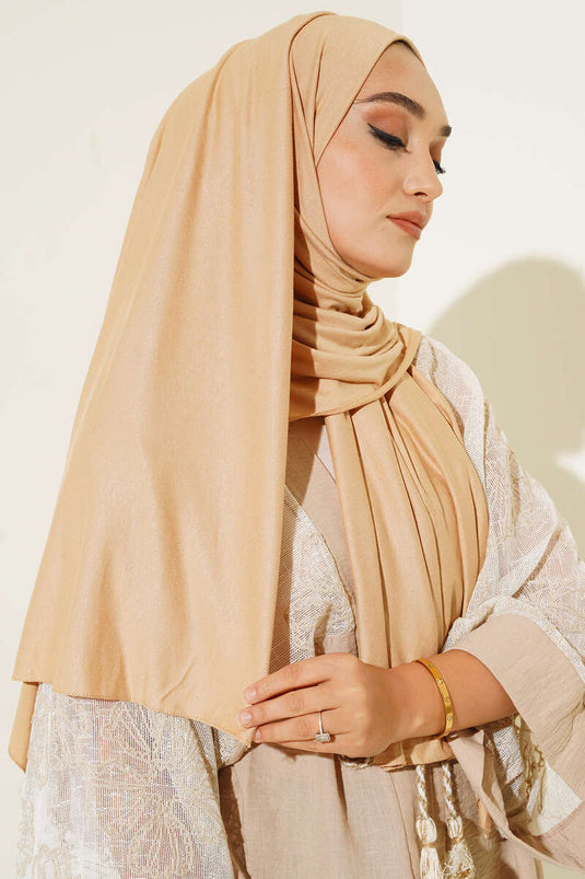 Düz Penye Şal Latte