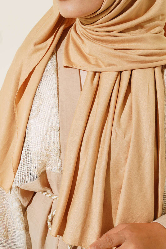 Düz Penye Şal Latte