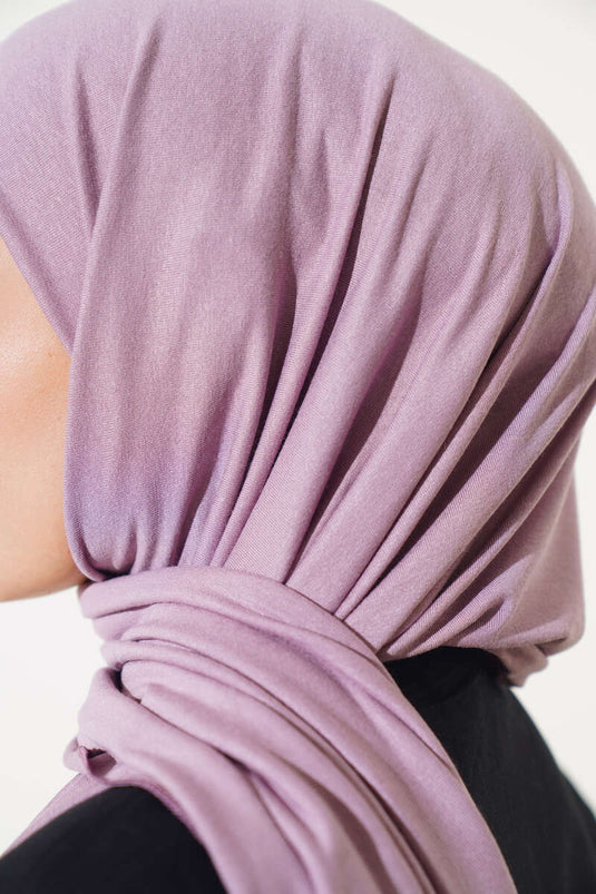 Düz Penye Şal Lila