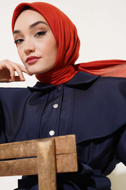 Düz Soft Eşarp Kiremit -98