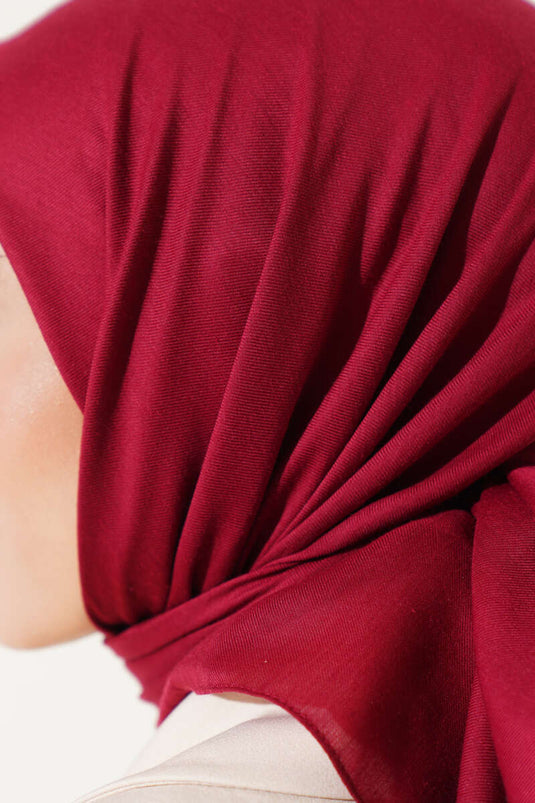 Düz Soft Eşarp Nar Çiçeği -83