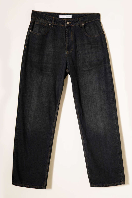 Efektli Baggy Erkek Kot Pantolon Kot