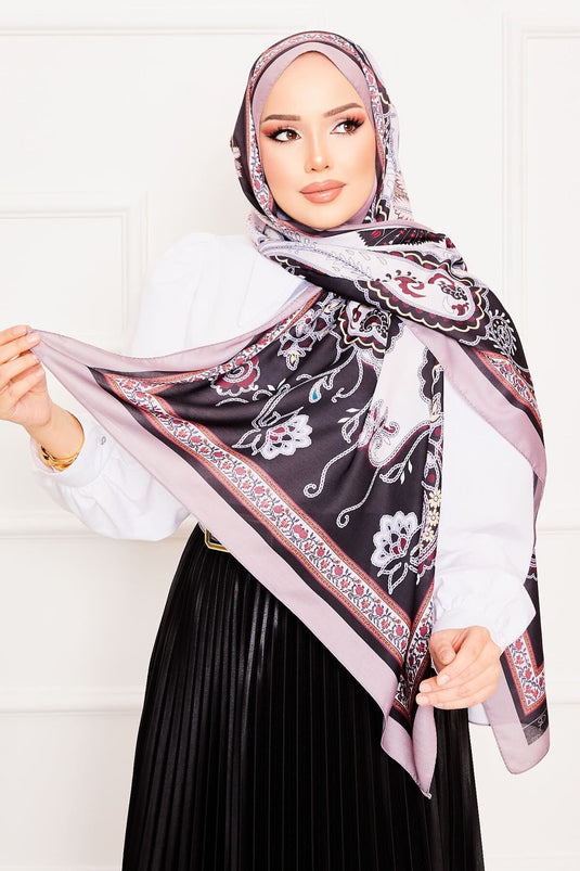 Efsun Châle Doux à Motifs -2