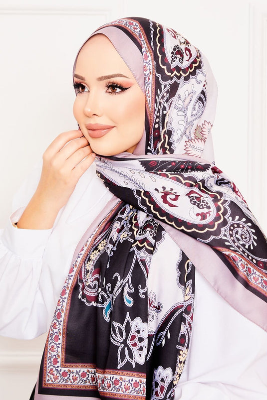 Châle doux à motif Efsun -2