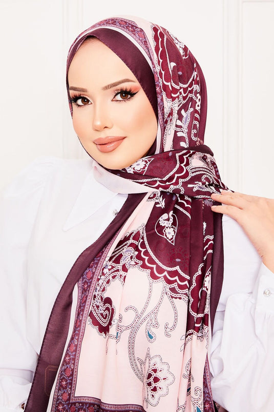 Efsun Pattern Soft Shawl -8