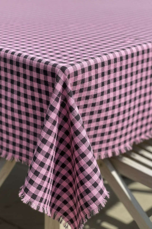 Ekoseli Tablecloth Fuchsia