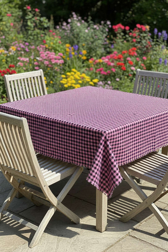 Ekoseli Tablecloth Fuchsia