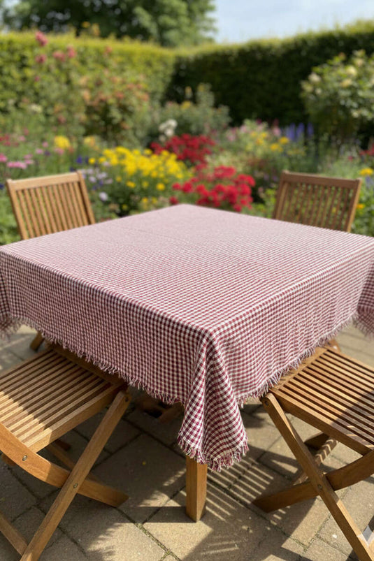 Ekoseli Tablecloth Red