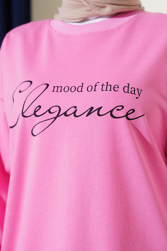 Tunique imprimée deux fils Elegance rose