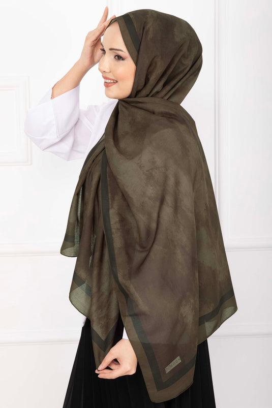 Elegantie Patroonsjaal Serie Donkergroen