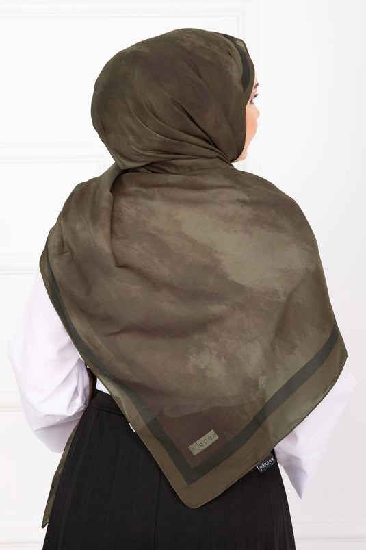 Elegantie Patroonsjaal Serie Donkergroen