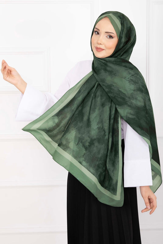 سلسلة الأوشحة المزخرفة أناقة زمرد
