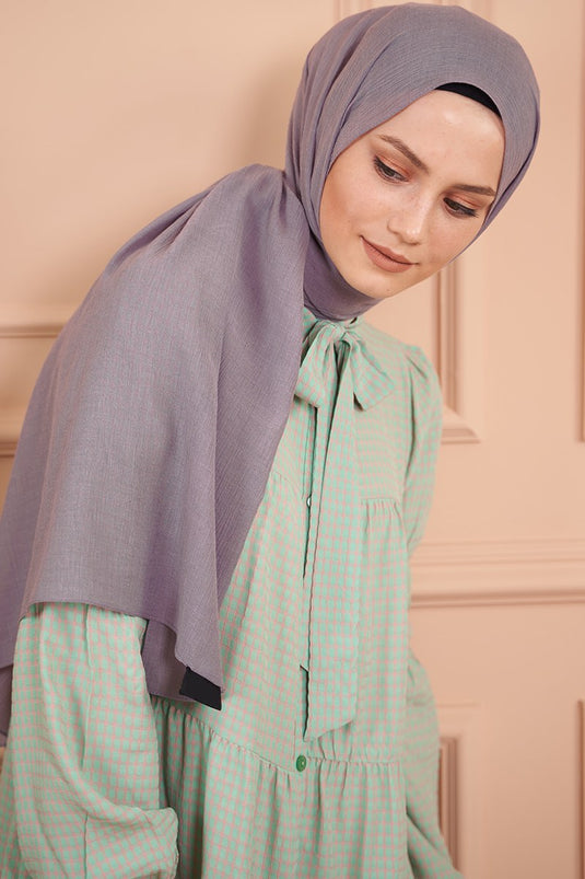 Elegant Series Dark Lilac Scarf -15