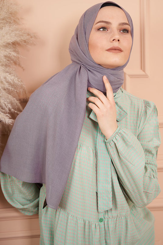 Elegant Series Dark Lilac Scarf -15