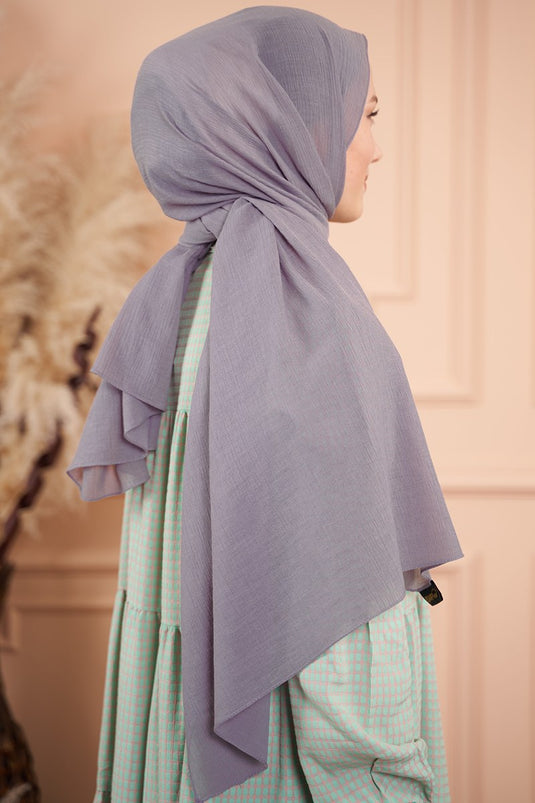 Elegant Series Dark Lilac Scarf -15