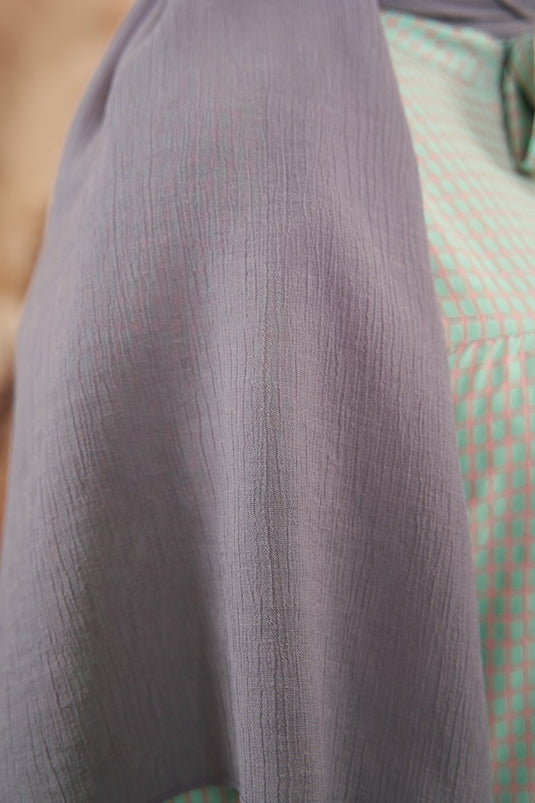 Elegant Series Dark Lilac Scarf -15