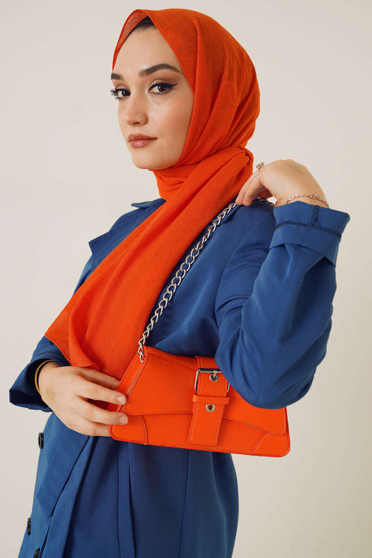 Elegant Series Orange Scarf -43