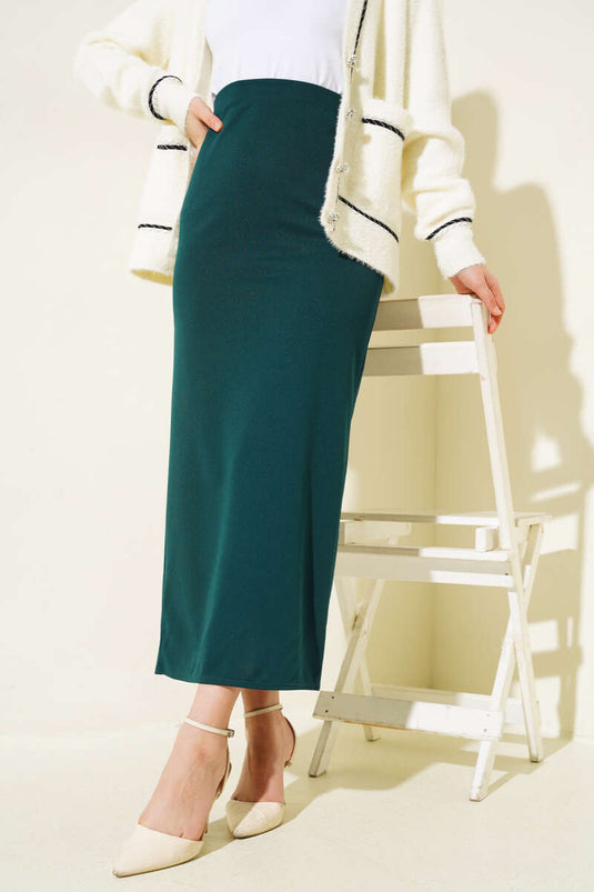 Pencil Skirt Emerald