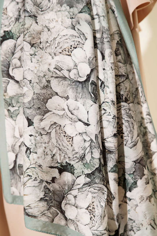 وشاح مودال بنقوش من سلسلة إيلورا، لون نعناعي