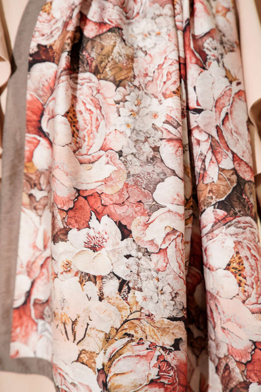 Elora Series Patterned Modal Scarf, Mink