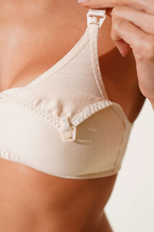 حمالة صدر قطنية ممشطة للرضاعة الطبيعية