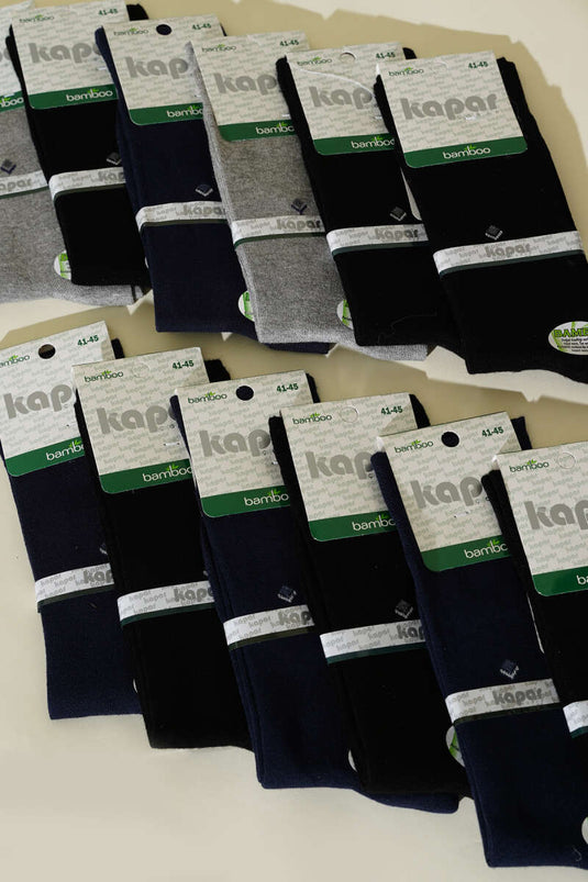 Men's 12-Pack Bamboo Seamless Ankle Socks Assortment 1