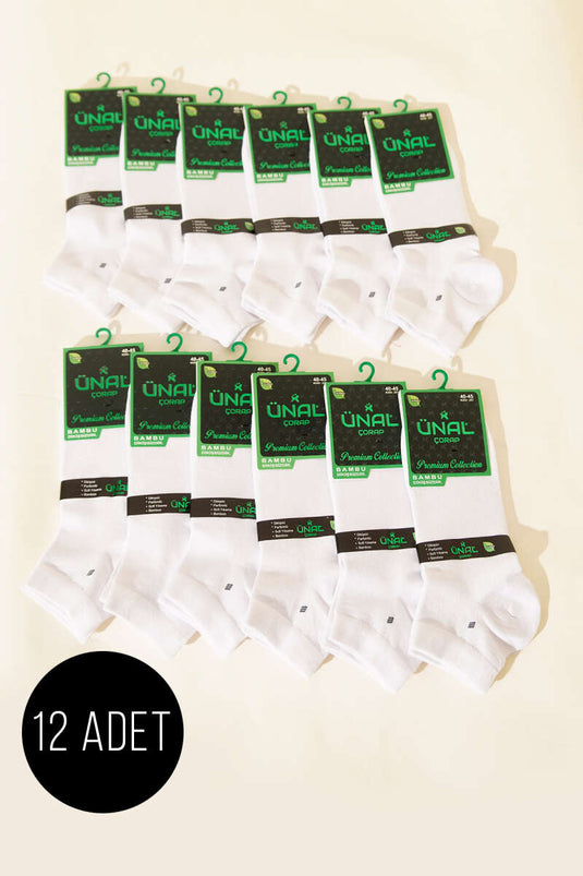 Chaussettes invisibles en bambou pour homme, lot de 12, assortiment 3