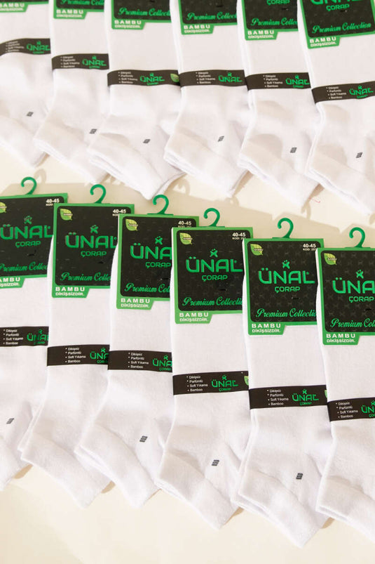 Chaussettes invisibles en bambou pour homme, lot de 12, assortiment 3