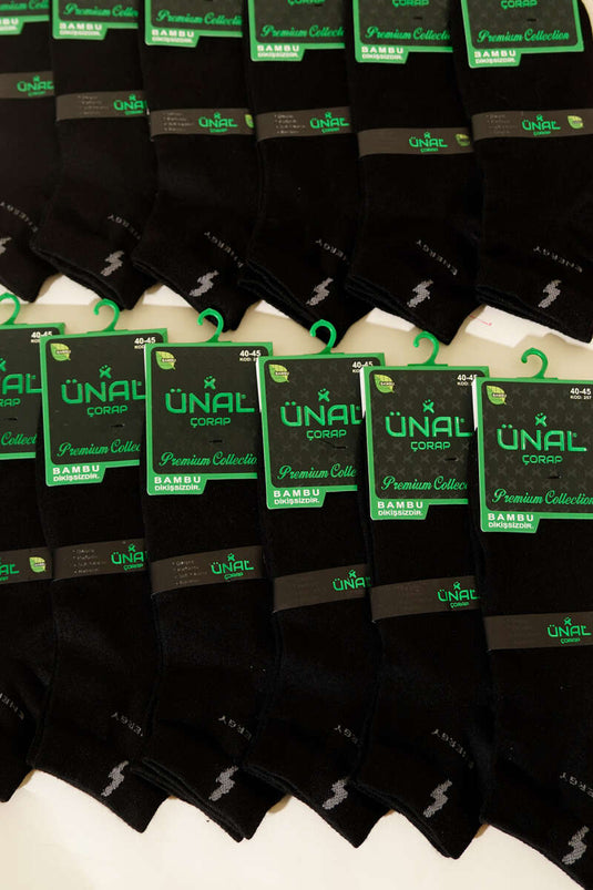 Chaussettes invisibles en bambou pour homme, lot de 12, assortiment 5