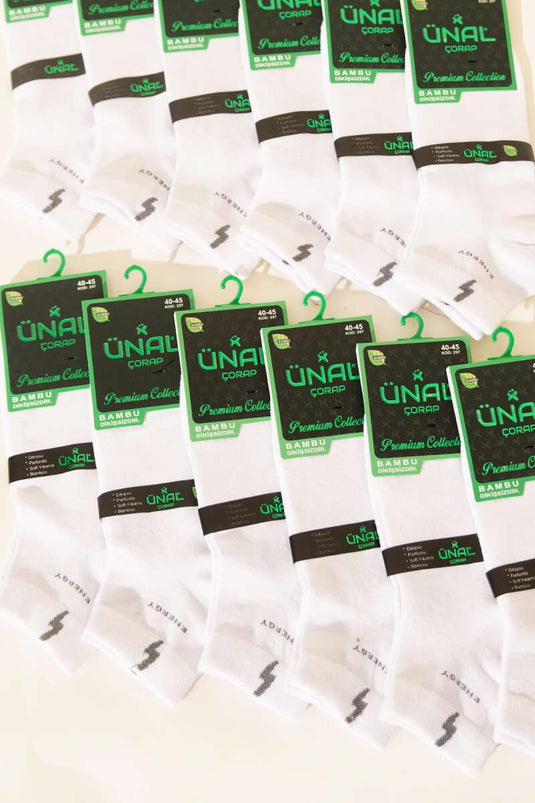 Chaussettes invisibles en bambou pour homme, lot de 12, assortiment 6