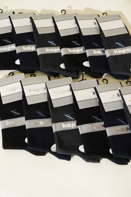 Erkek 12'li Dikişsiz Soket Çorap Asorti 1