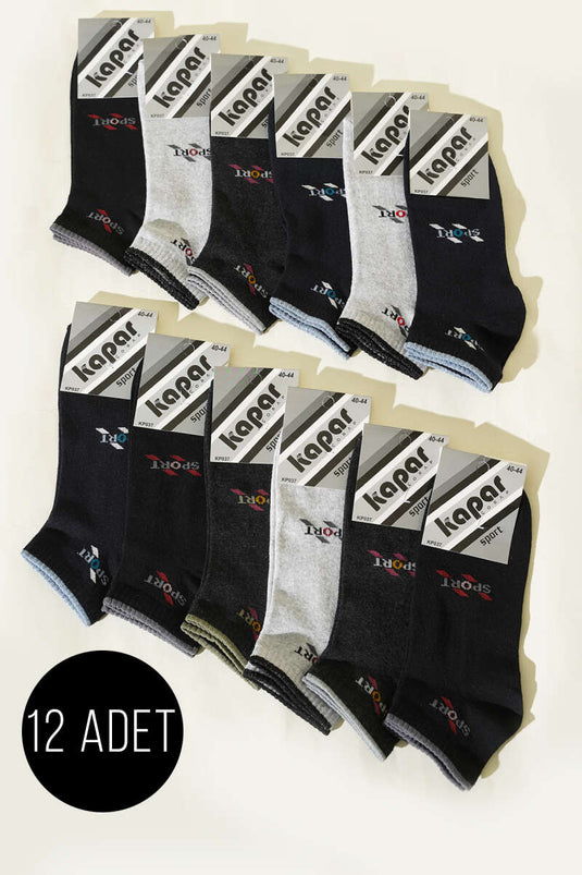 Erkek 12'li Patik Çorap Asorti 2