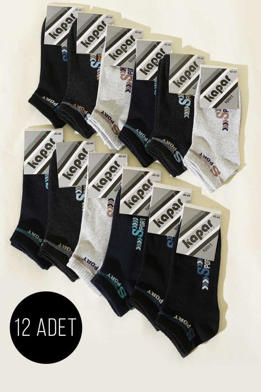 Erkek 12'li Patik Çorap Asorti 3