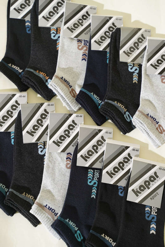 Erkek 12'li Patik Çorap Asorti 3