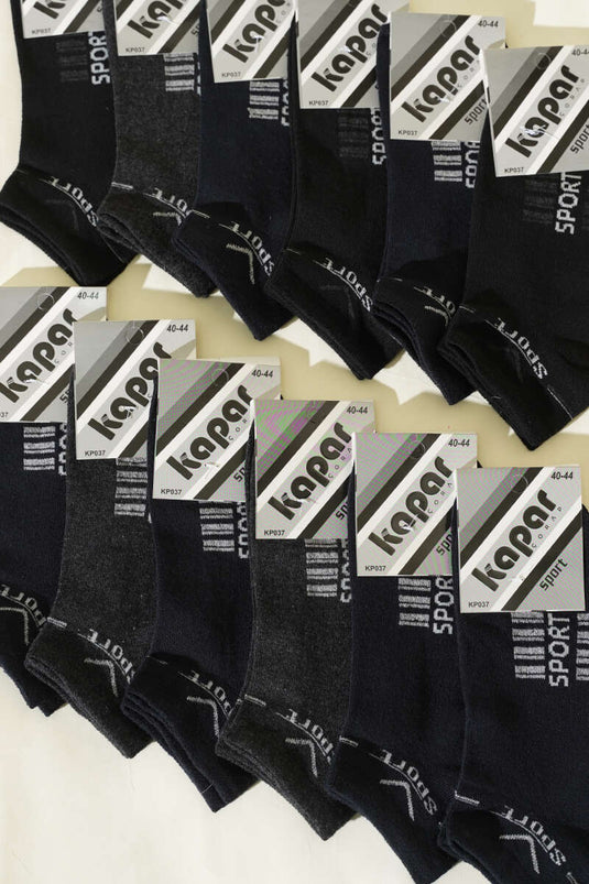 Erkek 12'li Patik Çorap Asorti 4