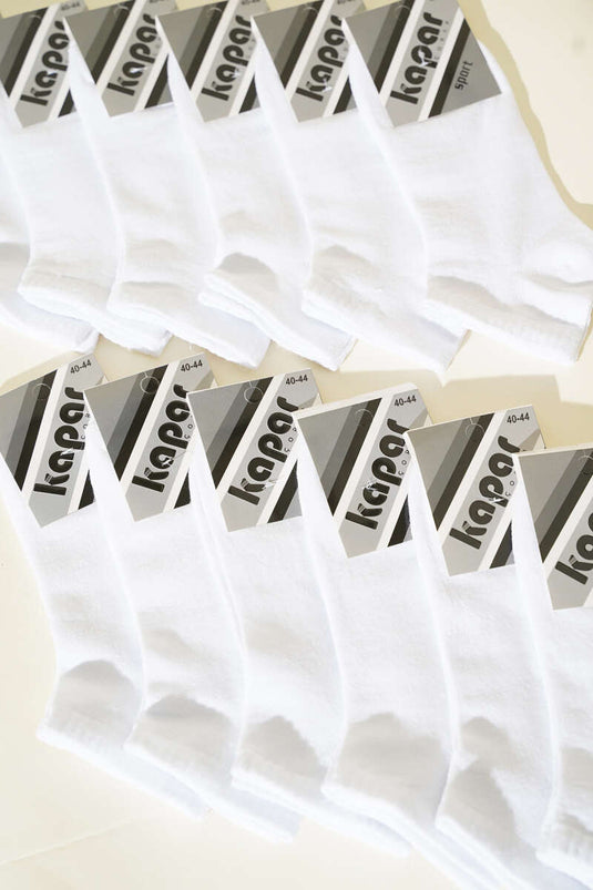 Men's 12-Pack Ankle Socks White