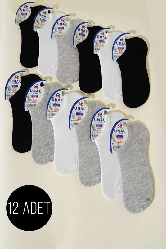 Men's 12-Pack Assorted Sneaker Socks (1)