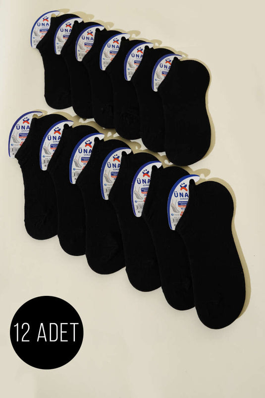 Men's 12-Pack Sneaker Socks, Black