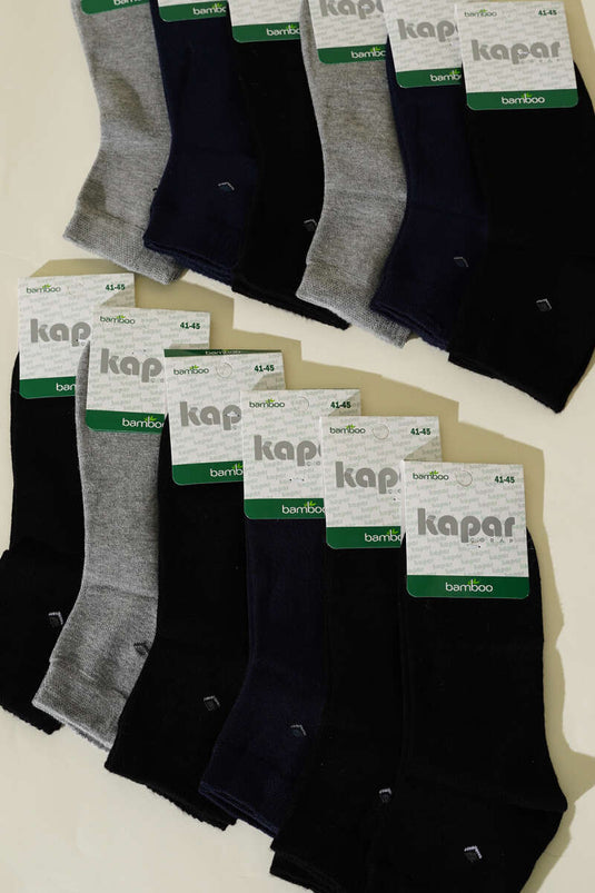 Men's 12-Pack Assorted Half-Length Socks (2)