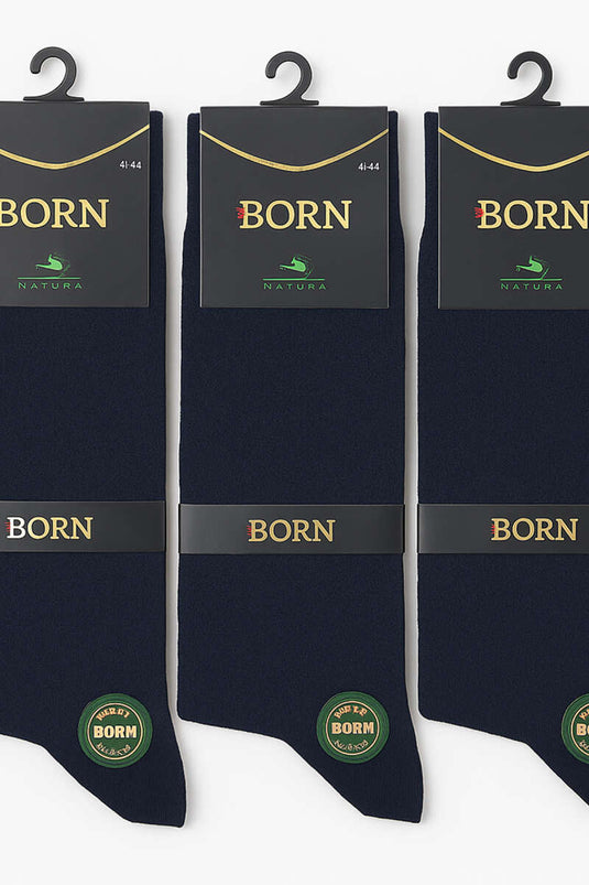 Calzini alla caviglia da uomo con motivo a rombi, confezione da 3, blu navy