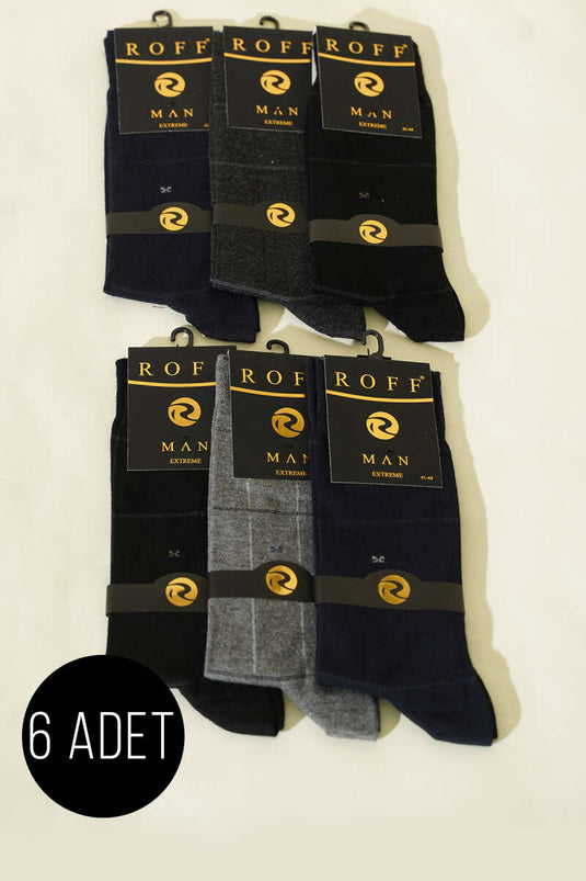 Chaussettes courtes en bambou pour homme, lot de 6, assortiment 1