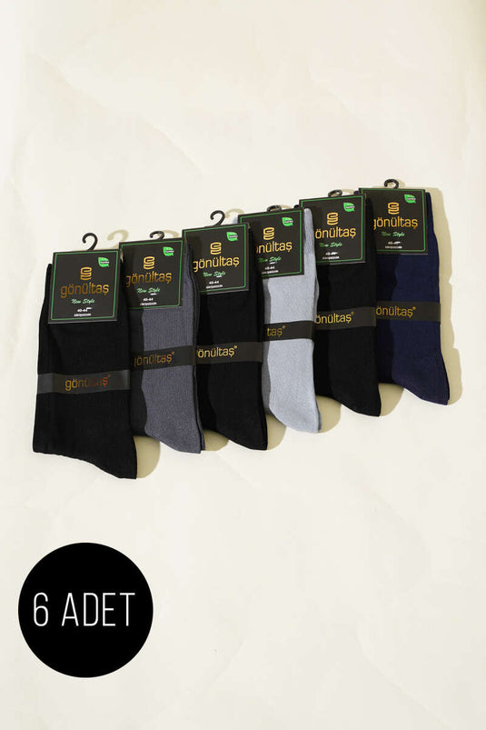 مجموعة جوارب الكاحل المصنوعة من الليكرا والبامبو للرجال، عبوة من 6 قطع 1