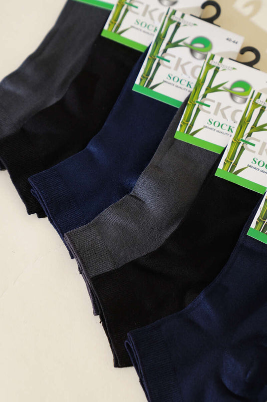 Assortiment de 6 paires de chaussettes en bambou pour hommes 1