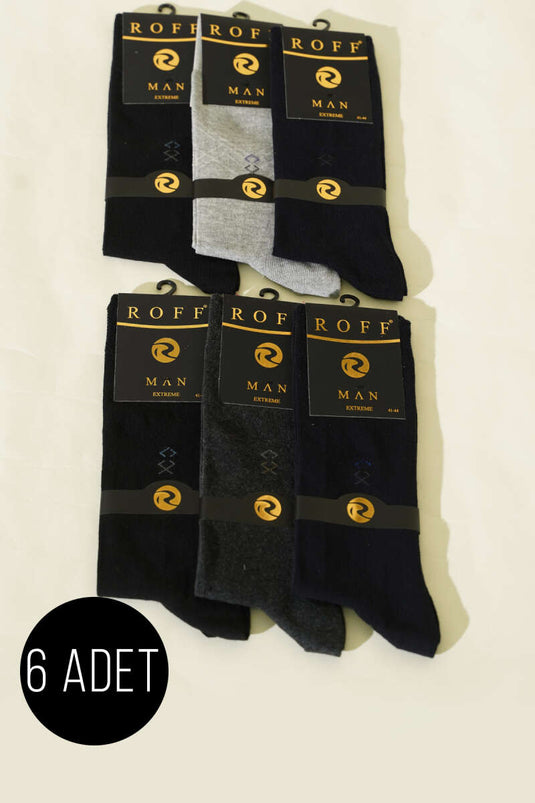 مجموعة 6 جوارب قطنية قصيرة رجالية متنوعة 1