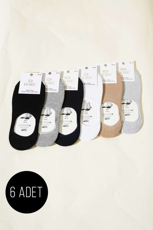 مجموعة جوارب راقصة الباليه السيليكونية للرجال، عبوة من 6 قطع، 1