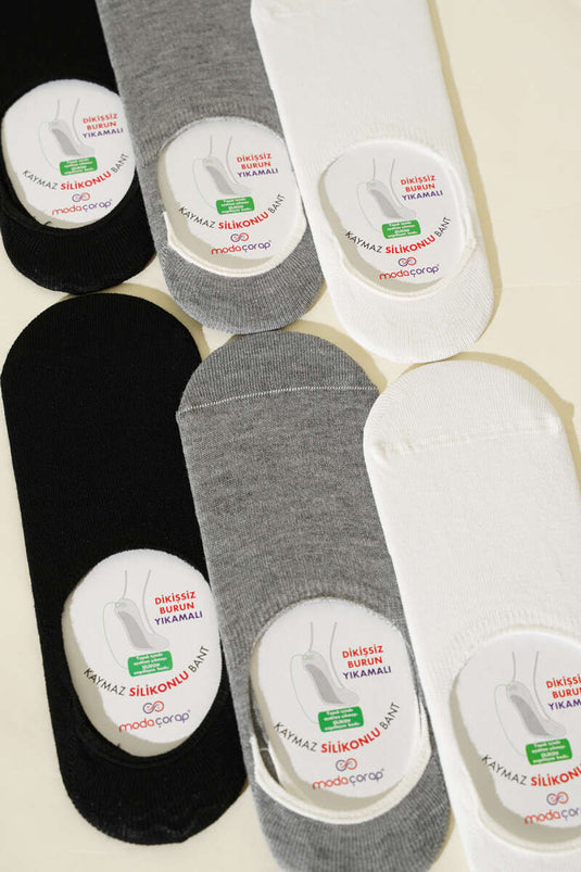 Men's Bamboo 6-Pack Seamless Socks Assortment 1