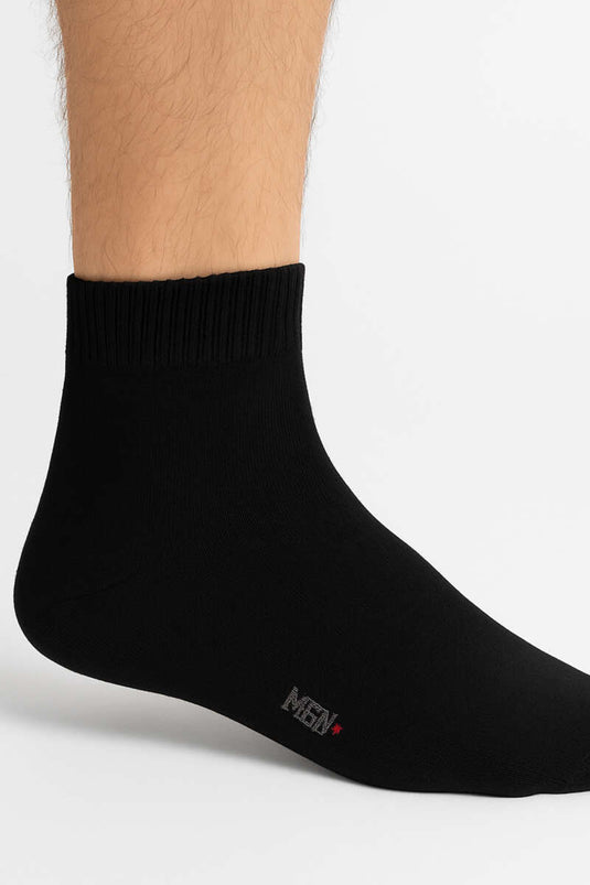 Calzini alla caviglia in spugna da uomo neri